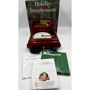 Mr Christmas Musical Holiday Symphonium Music Box w/16 Discs Nice Beautiful!